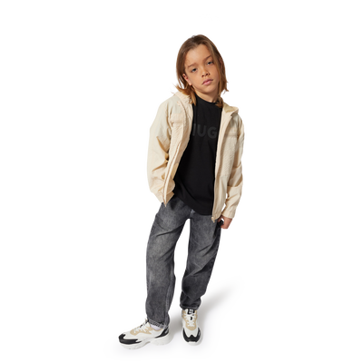 Bi-material lace-up trainers HUGO BOY