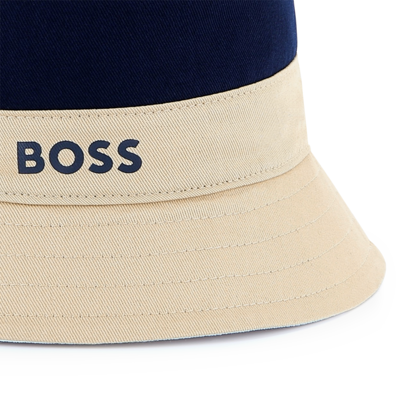 Reversible cotton bucket hat BOSS 
                        BOY