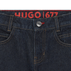 Straight cotton 5-pocket jeans HUGO 
                    BOY