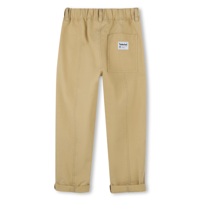 Gabardine cargo trousers TIMBERLAND 
                        BOY