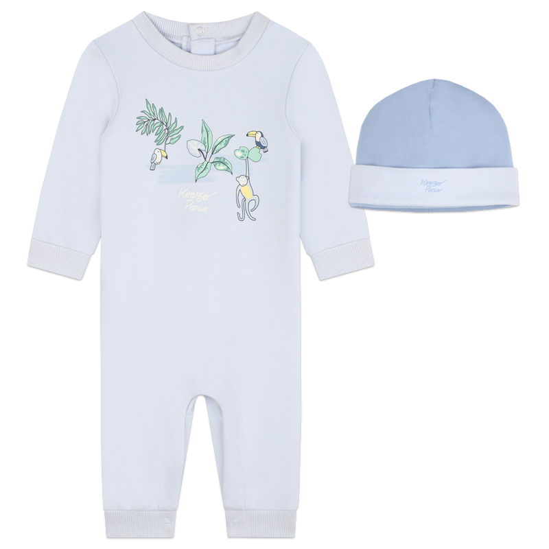 Cotton playsuit and hat KENZO KIDS 
                        BOY
