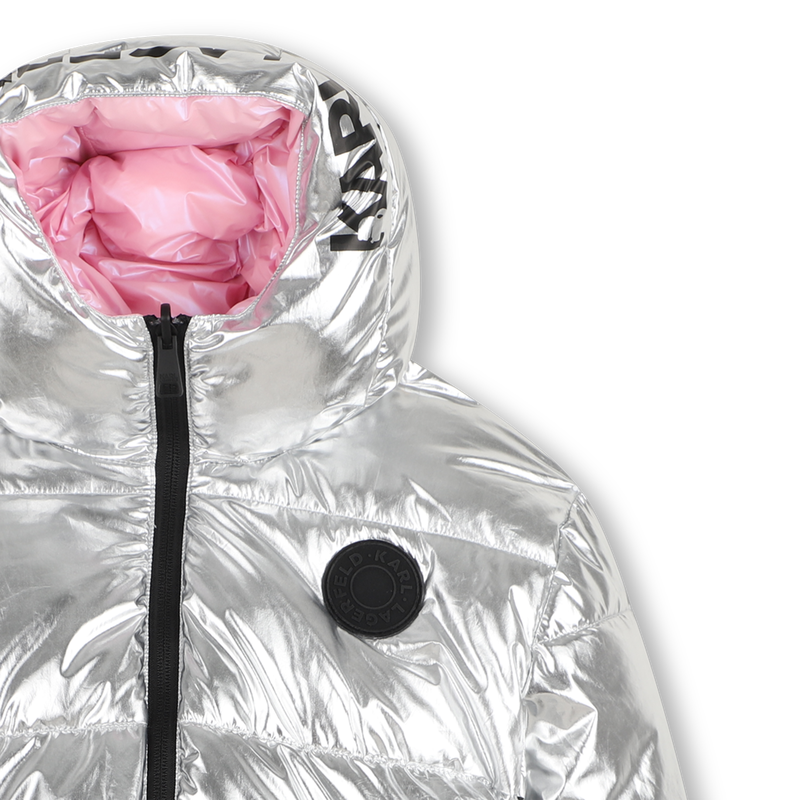 Reversible down jacket KARL LAGERFELD KIDS 
                        GIRL