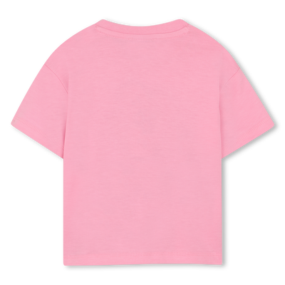 T-SHIRT WITH PRESS STUD ON THE SHOULDER KENZO KIDS GIRL