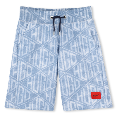 Denim-effect running shorts HUGO BOY