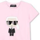 T-shirt illustration choupette KARL LAGERFELD KIDS 
                    GIRL