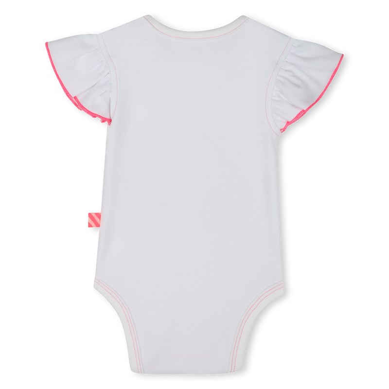 Short-sleeved cotton bodysuit BILLIEBLUSH 
                        GIRL