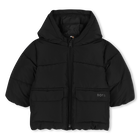 Hooded down jacket, BLACK, hi-res