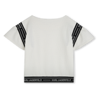 T-shirt with frilled sleeves KARL LAGERFELD KIDS 
                    GIRL