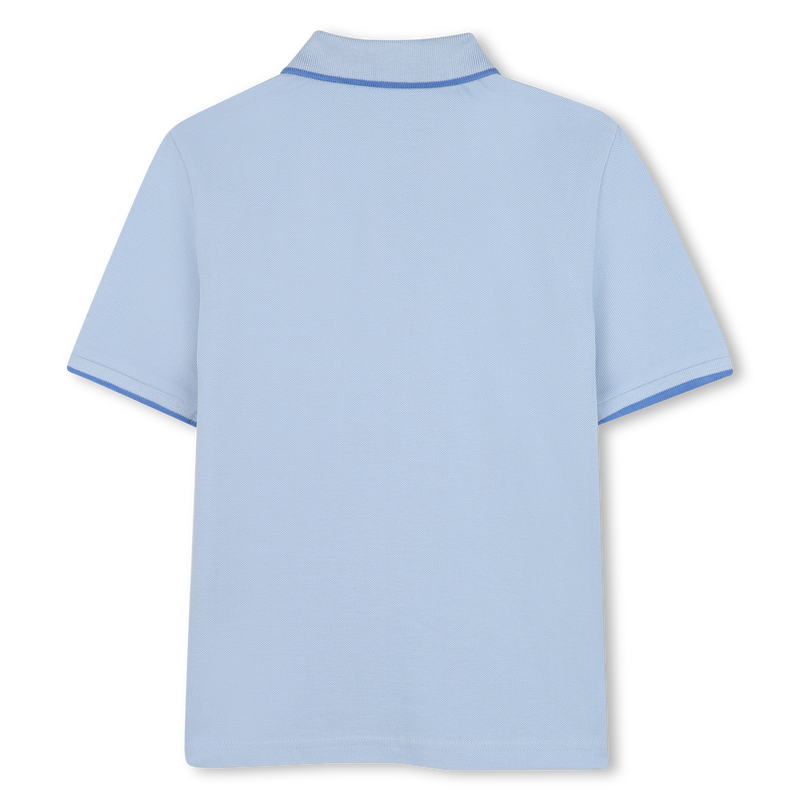 Plain cotton piqu&eacute; polo shirt BOSS 
                        BOY