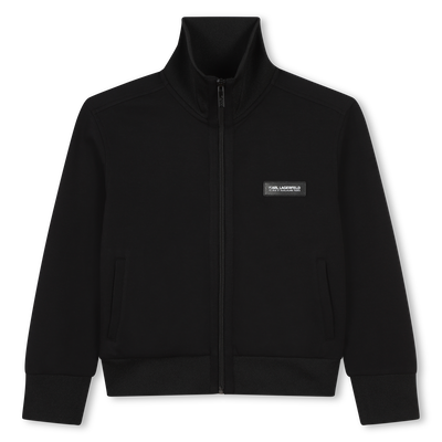 Zip-up jogging cardigan KARL LAGERFELD KIDS BOY