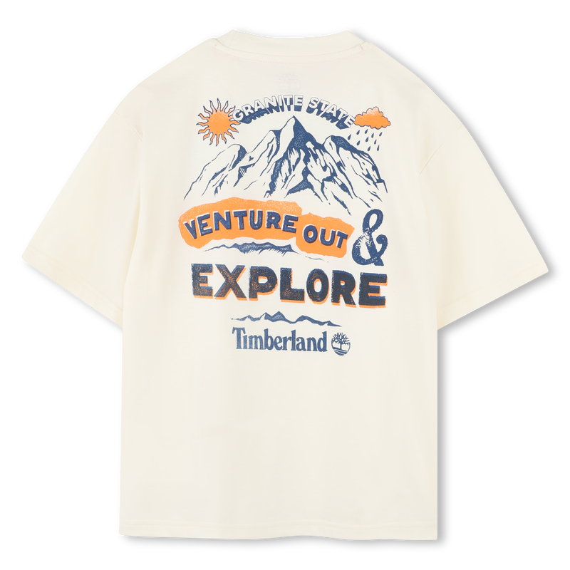 Loose mountain-print T-shirt TIMBERLAND 
                        BOY