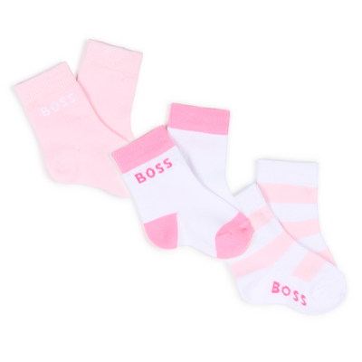 SET OF 3 PAIRS OF SOCKS BOSS GIRL
