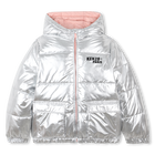 Reversible polyester down jacket KENZO KIDS 
                    GIRL