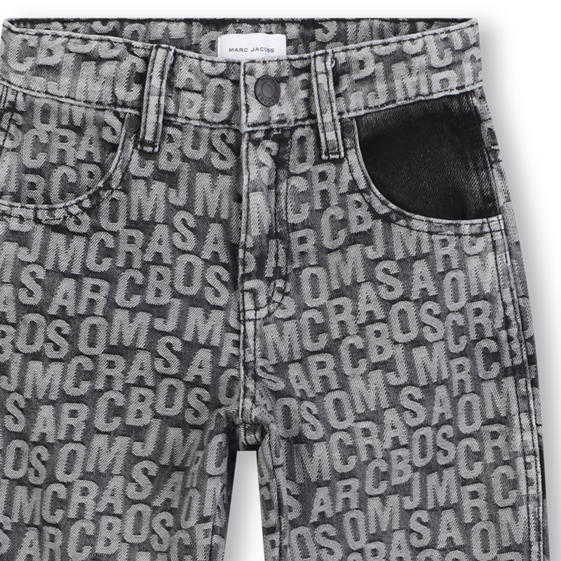 Jacquard denim trousers MARC JACOBS 
                        BOY
