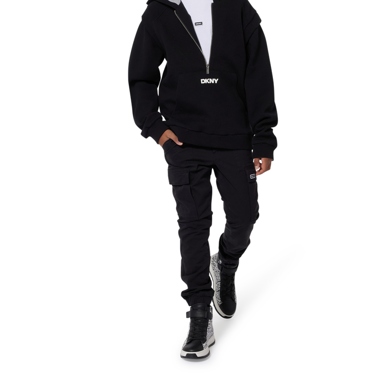 Cotton multi-pocket trousers DKNY 
                        BOY