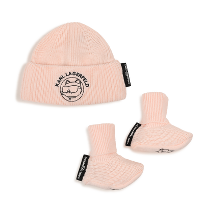 Hat and slipper set KARL LAGERFELD KIDS GIRL