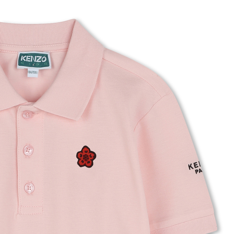 Polo with patch and embroidery KENZO KIDS 
                        UNISEX