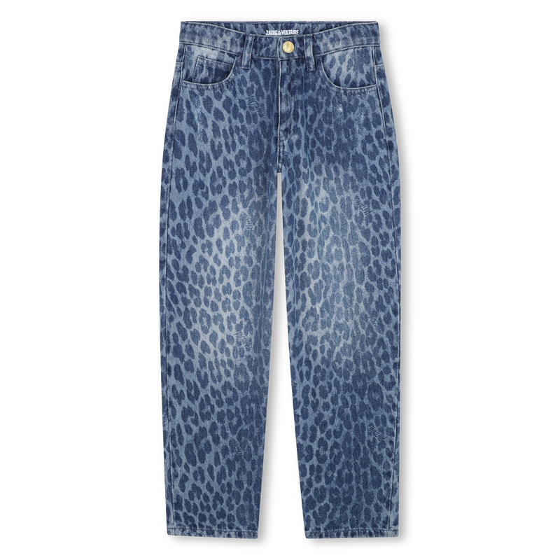 Leopard print jeans ZADIG & VOLTAIRE 
                        GIRL