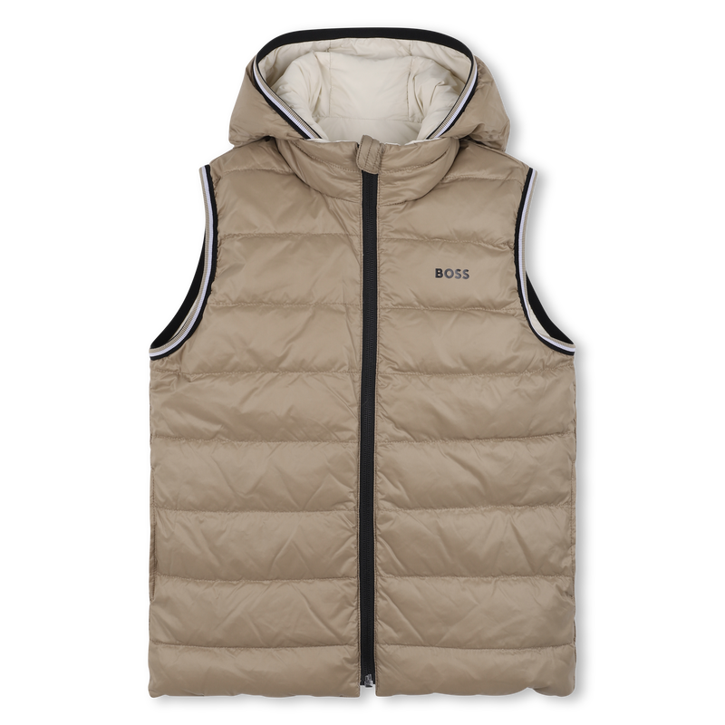 Flann-effect hooded puffer jacket BOSS 
                        BOY