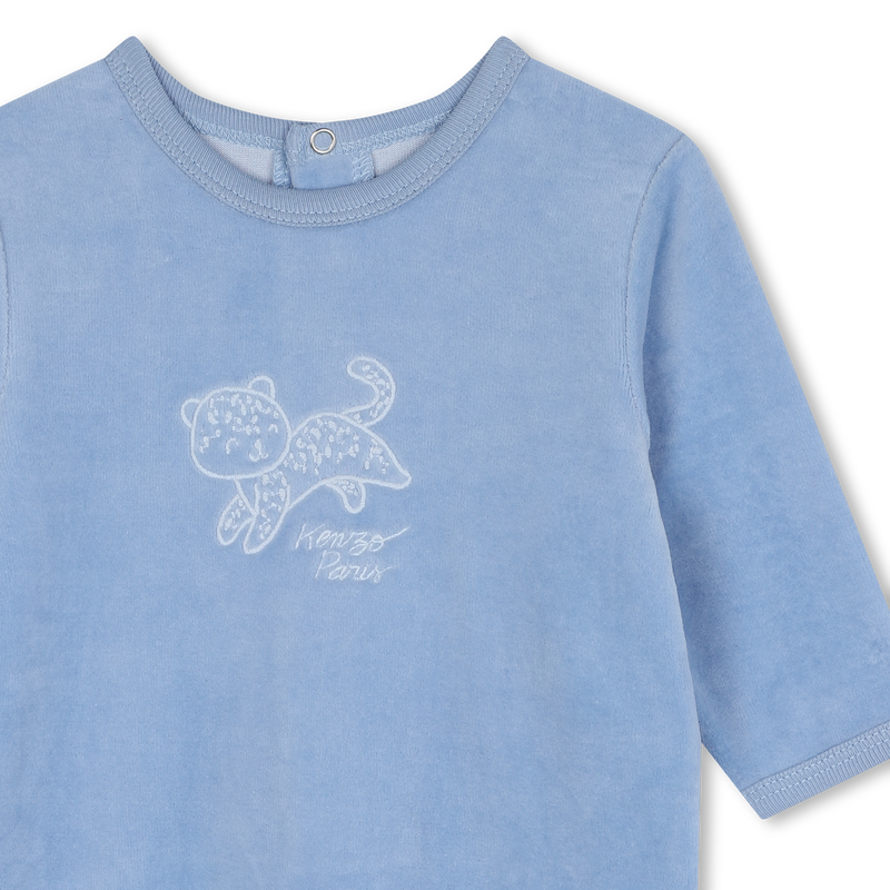 Embroidered velvet pyjamas KENZO KIDS 
                        BOY