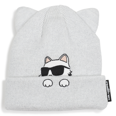 Knitted beanie KARL LAGERFELD KIDS GIRL