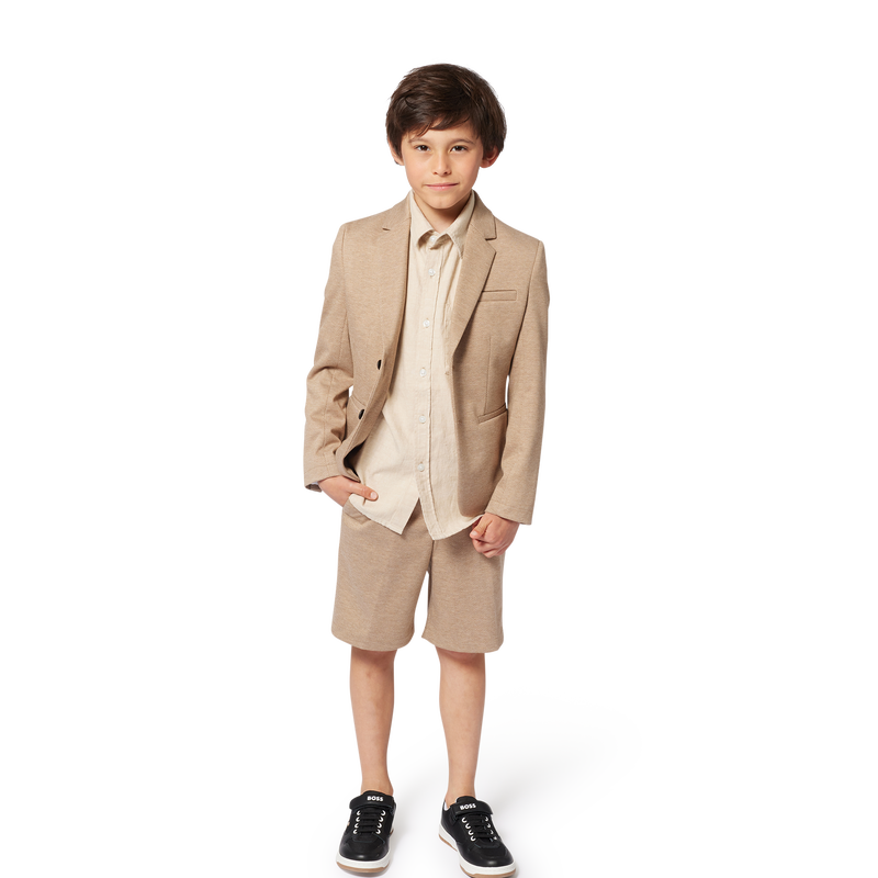 Loose linen and cotton shirt BOSS 
                        BOY