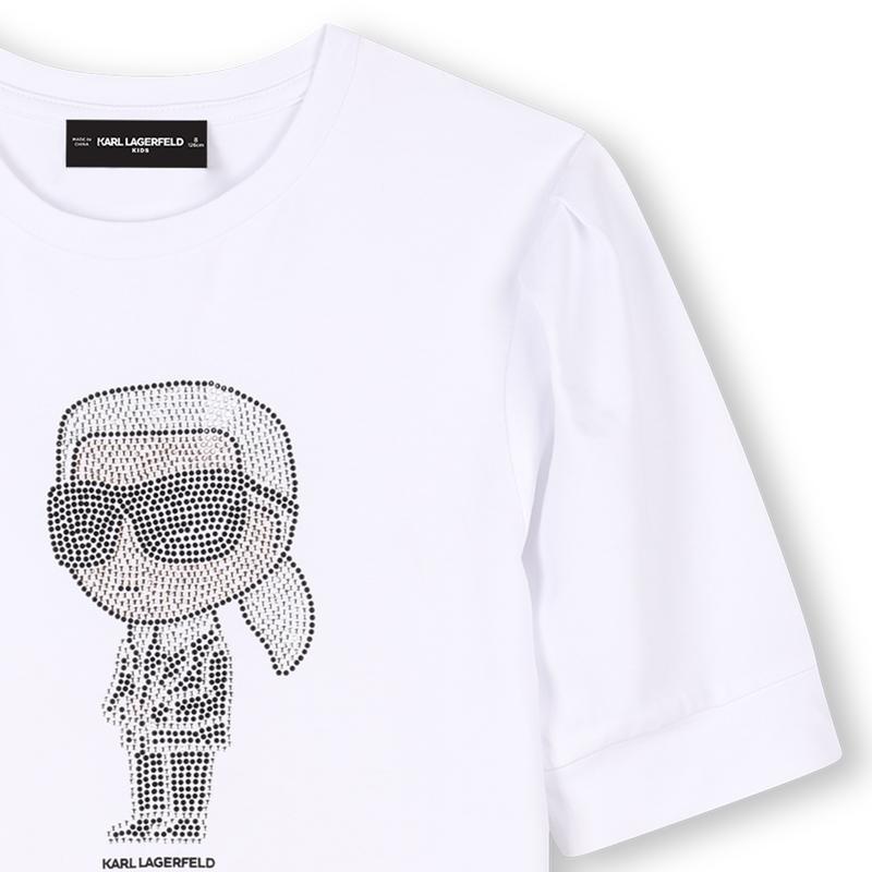 Short-sleeved dress KARL LAGERFELD KIDS 
                        GIRL