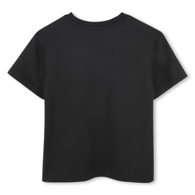 Cotton logo T-shirt with studs HUGO GIRL