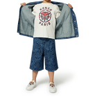 Printed denim jacket KENZO KIDS 
                    UNISEX