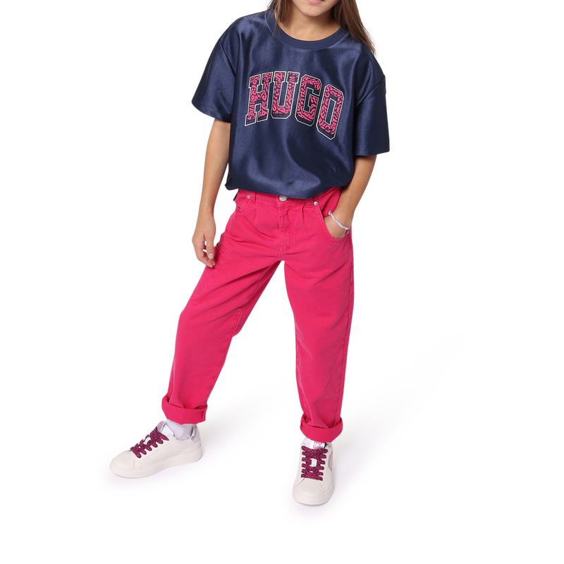 Printed lace-up trainers HUGO 
                        GIRL