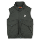 Sleeveless puffer jacket, GREEN, hi-res