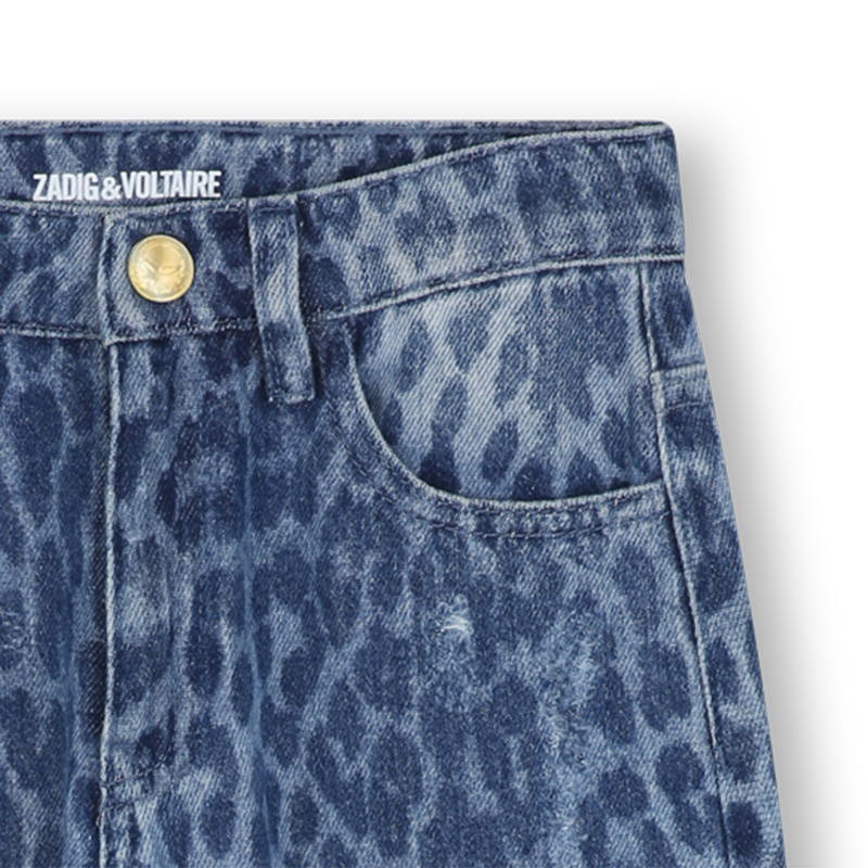 Leopard print jeans ZADIG & VOLTAIRE 
                        GIRL