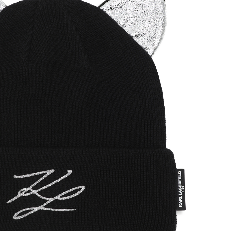 Knitted beanie KARL LAGERFELD KIDS 
                        GIRL