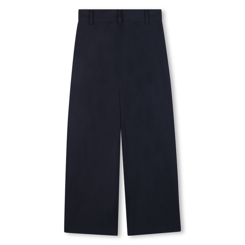 Wide leg twill trousers MICHAEL KORS 
                        GIRL