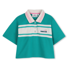Short-sleeved polo shirt KIDS AROUND 
                    GIRL