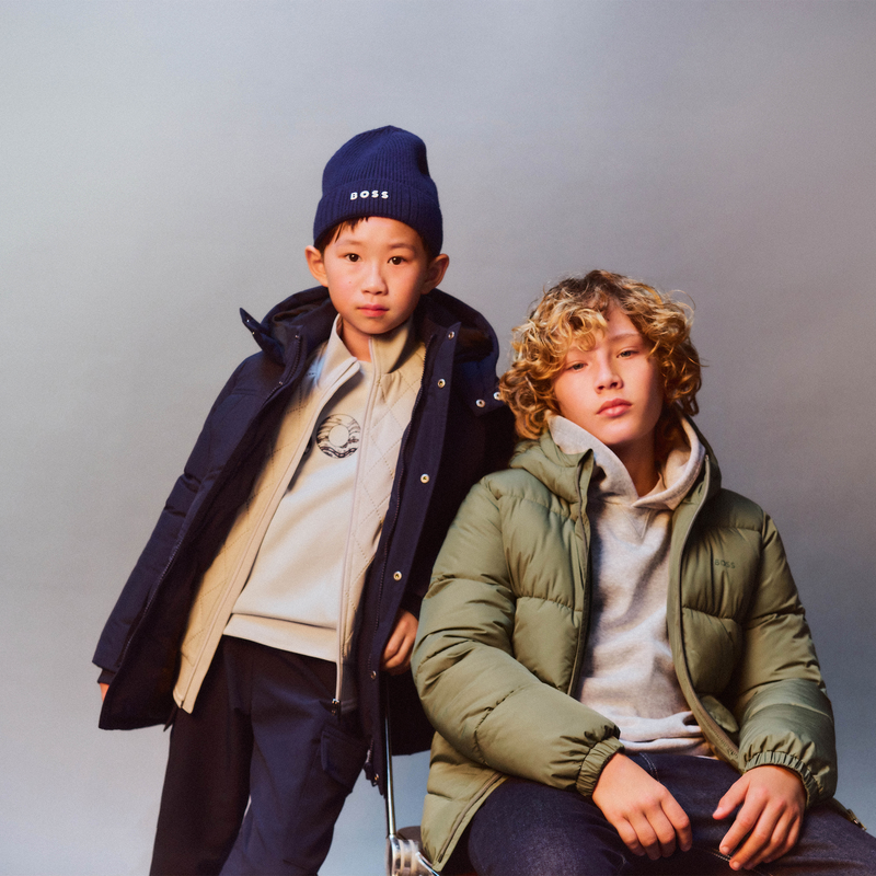 Knitted hat with logo BOSS 
                        BOY