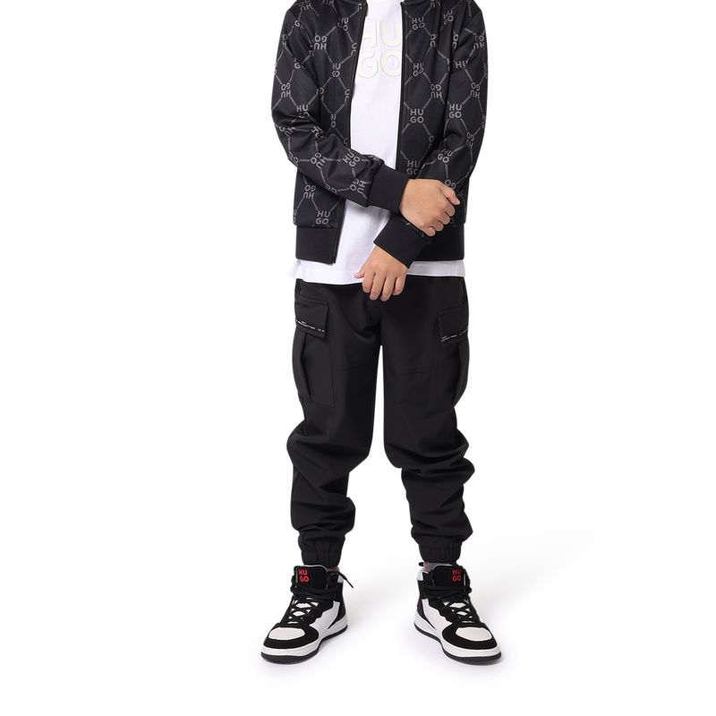 Fleece jogging cardigan HUGO 
                        BOY