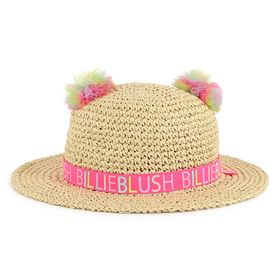 Pompom straw hat BILLIEBLUSH GIRL