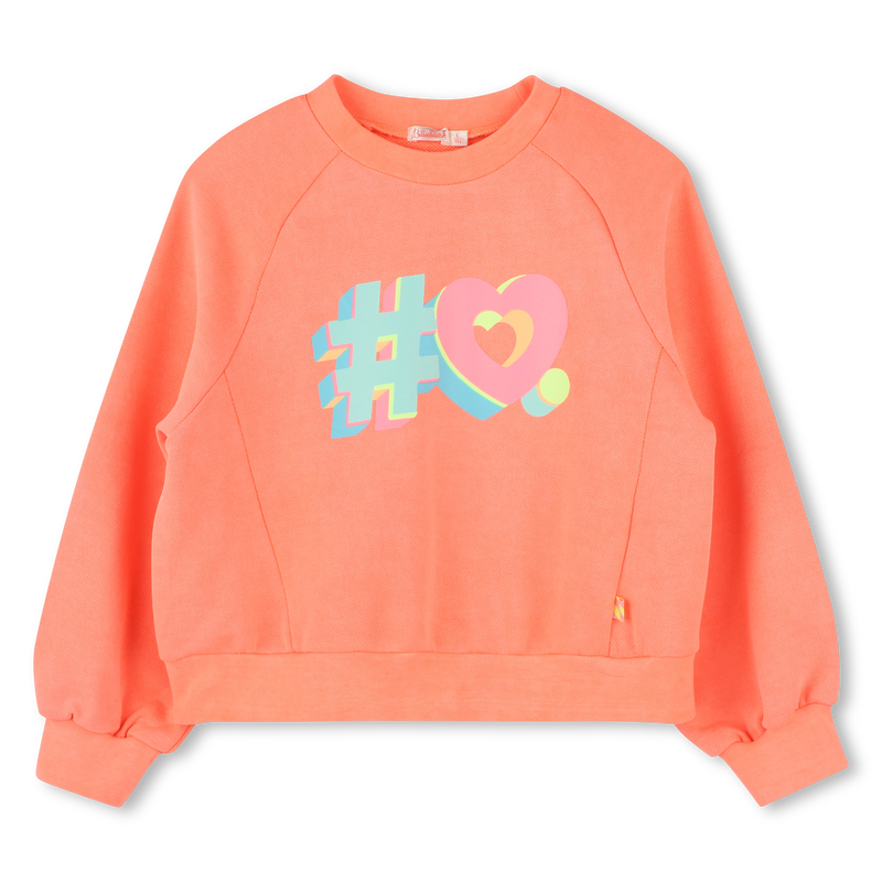 Dyed fleece sweatshirt BILLIEBLUSH 
                        GIRL