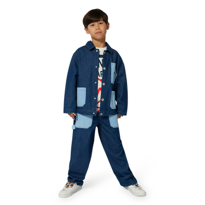 Cotton denim jacket KENZO KIDS UNISEX