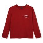 Short sleeve t-shirt, DARK RED, hi-res