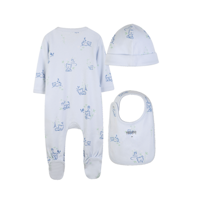 PAJAMA, HAT AND BIB SET KENZO KIDS BOY