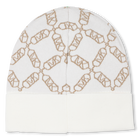 Knit beanie with jacquard MICHAEL KORS 
                    GIRL