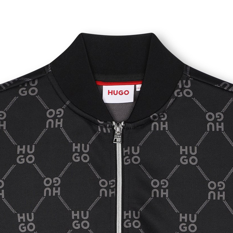 Fleece jogging cardigan HUGO 
                        BOY