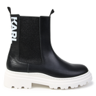 Leather ankle boots KARL LAGERFELD KIDS 
                    GIRL
