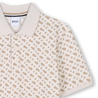 Printed straight polo shirt BOSS 
                    BOY