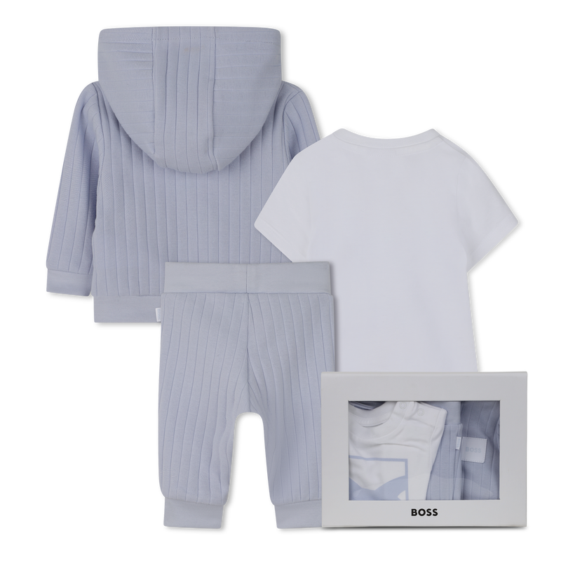Cardigan + trousers + t-shirt set BOSS 
                        BOY