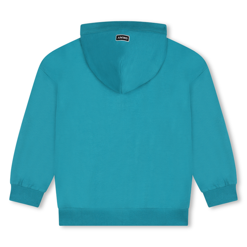 Hooded fleece cardigan DKNY 
                        UNISEX