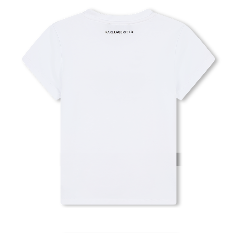 T-shirt with sunglass print KARL LAGERFELD KIDS 
                        GIRL