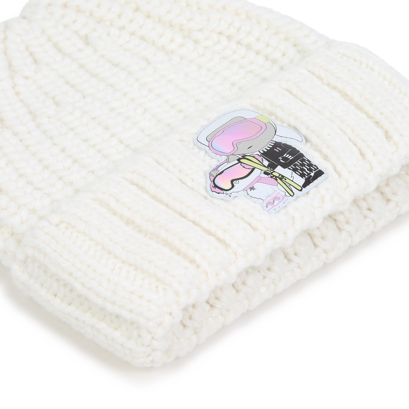 Knitted beanie KARL LAGERFELD KIDS 
                        GIRL